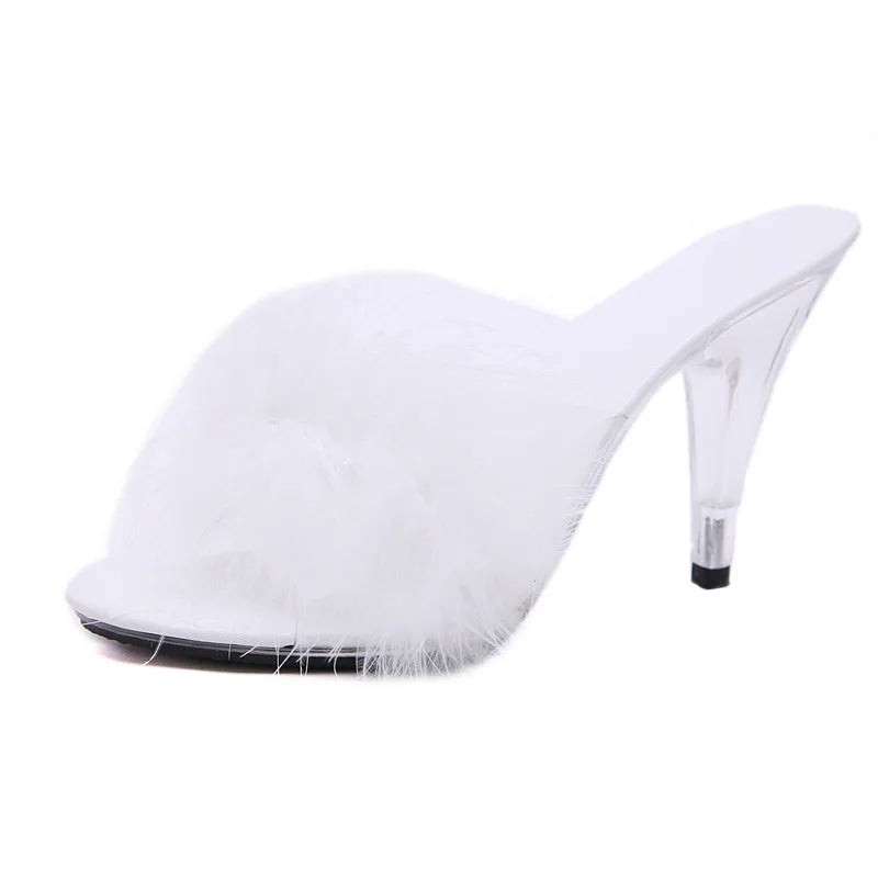 Feather Party High Heels