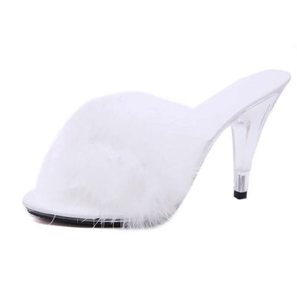 Feather Party High Heels