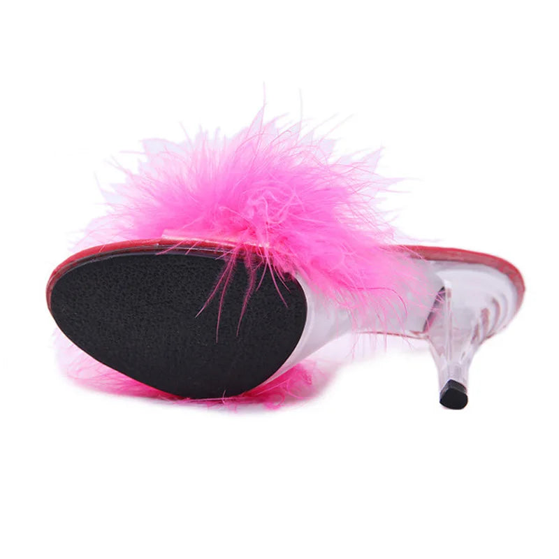 Feather Party High Heels