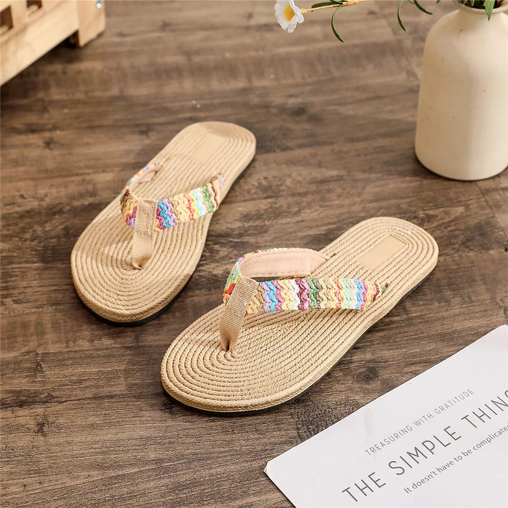Summer Woven Women Beach Sandals