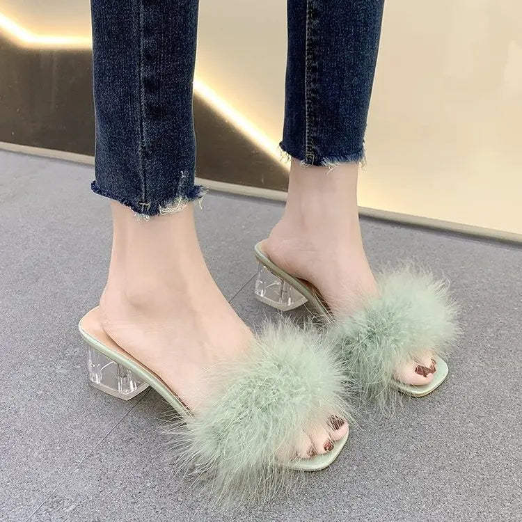 Women’s Summer Square Toe Mules