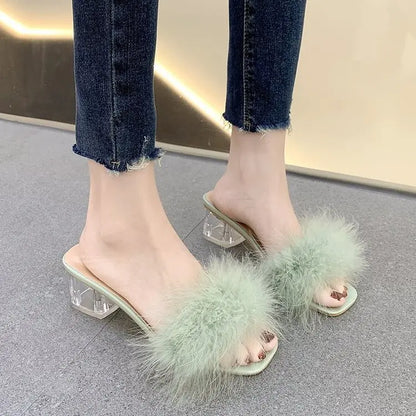 Women’s Summer Square Toe Mules
